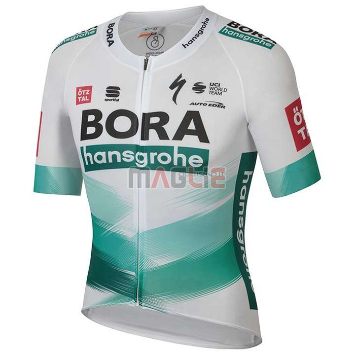 Maglia Bora-Hansgrone Manica Corta 2020 Bianco Verde - Clicca l'immagine per chiudere